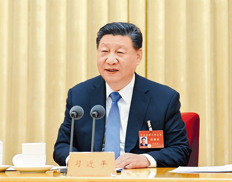 2024年12月11日至12日，中央经济工作会议在北京举行。中共中央总书记、国家主席、中央军委主席习近平出席会议并发表重要讲话。 新华社记者 谢环驰/摄